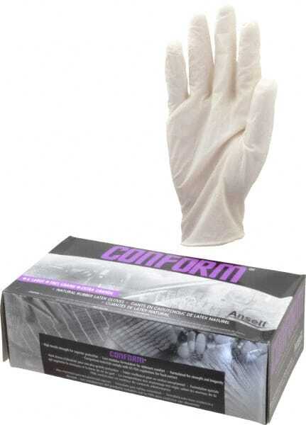 100 Pack Ansell 69-210-XL Disposable Gloves, 5 mil, Latex