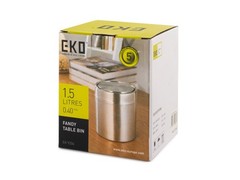 Eko Fandy Table Bin In Stainless Steel 1.5L