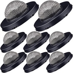 PAGOW 8pcs Hose Filter Washers, Stainless Steel 0.55 inch/ 15 mm, Black