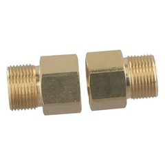 Easy to Use M22 15mm Male to M22 14mm Female Pressure Washer Brass Connector