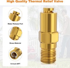 7101359 Pressure Washer Thermal Relief Valve 1/4″ NPT for Simpson Pump AP3119462