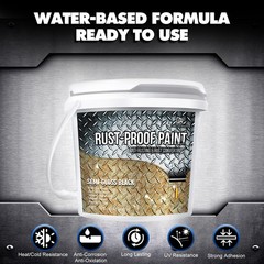 Rust Converter Paint – 16oz Water-Based Rust Reformer & Metal Primer, Semi-Gl…