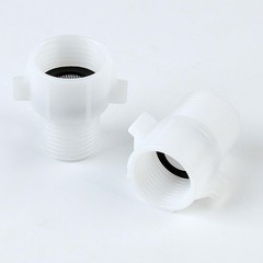 XINSENYUE 7/8” Female Pipe Adapter to 1/2” Male, 1/2″ 1.5 inch long, white