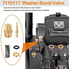 7110117 Pressure Washer Boost Valve Replacement Small, Golden