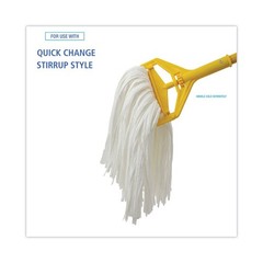 Boardwalk BW2024 #24 Nonwoven Rayon/Polyester Cut End Edge Mop – WT (12/CT) New