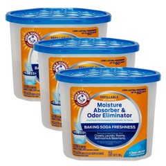 Arm & Hammer Clean Burst Moisture Absorber and 14 Ounce (Pack of 3), White