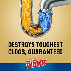 Liquid-Plumr Pro-Strength Clog Destroyer Gel with PipeGuard, Liquid Drain…