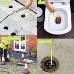 M MINGLE Sewer Jetter Kit for Pressure Washer 50 FT, Drain 50 Yellow