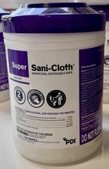 Super Sani-Cloth Germicidal Wipes Disinfecting Large 160ct – 3 Pack – Exp. 01/28