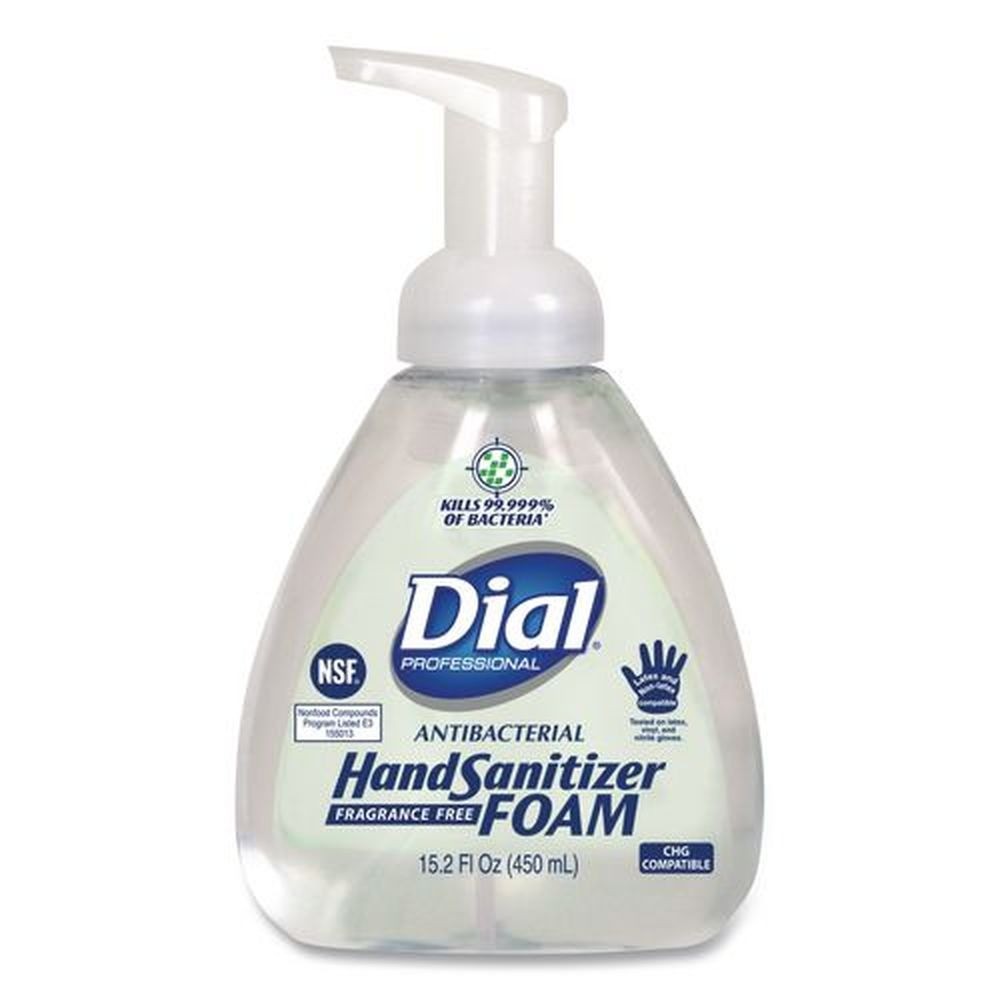 Dial Professional 06040EA 15.2oz Pump Bottle Hand Sanitizer – Fragrance-Free New