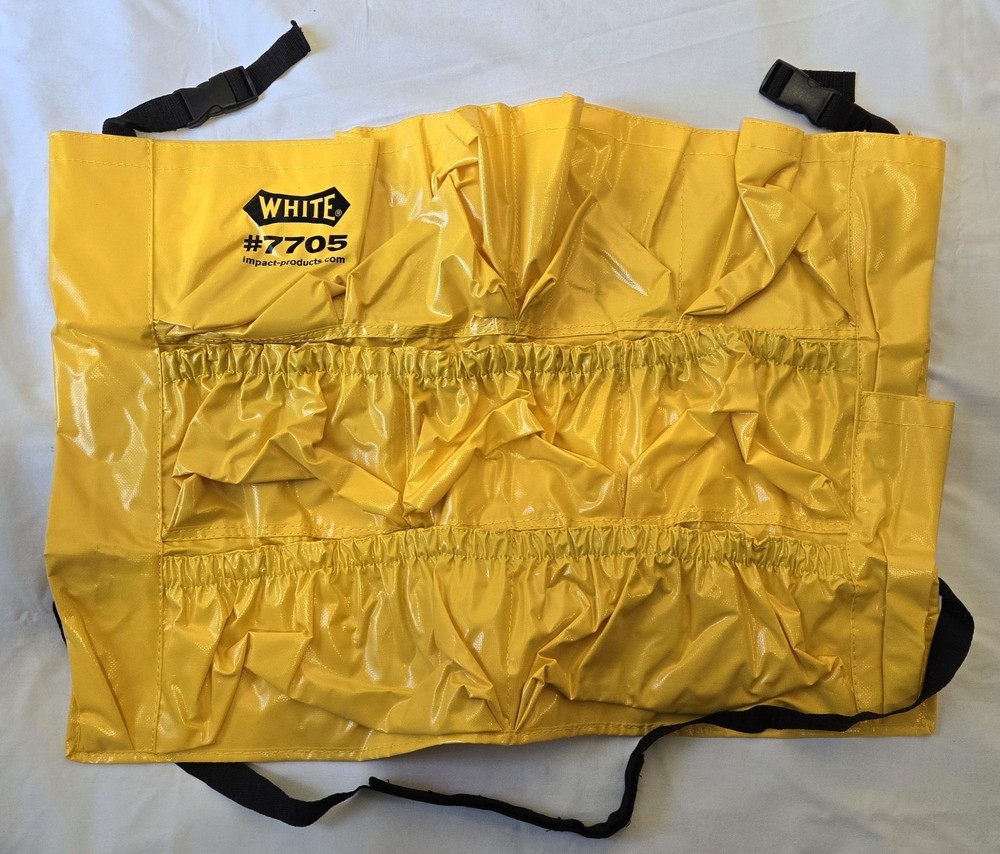 Two (2) – Impact 7705 Gator Caddy Bag 9 Compartment Vinyl Yellow