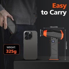 Electric Compressed Air Duster, 110000RPM Cordless Portable Air Blower Mini P…