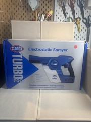 Clorox Turbo Pro Electrostatic Sprayer Kit 16.8V w/ Case Charger Cable Manual