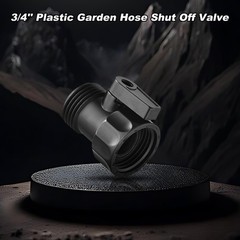 12 PCS 3/4” Plastic Garden Hose Shut Off Valve,Water Shut-Off Ball 12 Valves