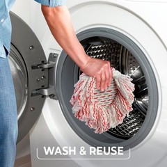 O-Cedar EasyWring Deep Clean Microfiber Refill 1 Pack for Spin Mop and Bucket