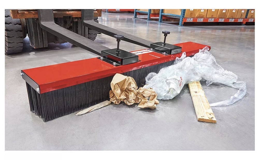 SWEEPEX® Forklift Push Broom ULINE H-11417 FORKLIFT BROOM – 60″