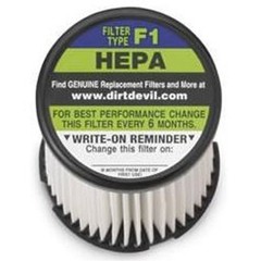 Upstart Battery Dirt Devil Type F1 HEPA Vacuum Filter, 3JC0280000