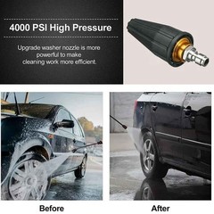 Rotating turbine nozzle, 4000PSI high-pressure cleaning machine nozzle head