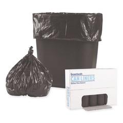 Boardwalk Light-Grade Can Liners 17×17 .35 Mil 4 Gal Black 50 Bags/RL 20 Rolls