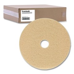 Boardwalk 4027ULT 27 in. Burnishing Floor Pads – Tan (5/Carton) New