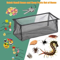 Sumnacon Floor Register Cover Trap 8 Pack Vent Traps for Home Black