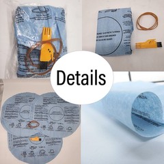 Smilefil 9 Pack 90137 VF2002 Multi-Fit Reusable Dry Vac Disc Filters Blue