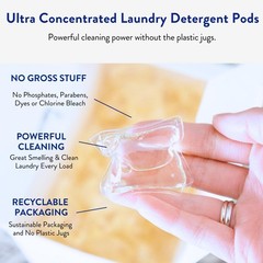 The Clean People Laundry Detergent Pods – Hypoallergenic 96 Count
