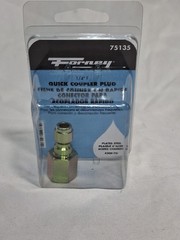 Forney 75135 Pressure Washer FEMALE Quick Coupler Plug, 1/4-Inch FNPT
