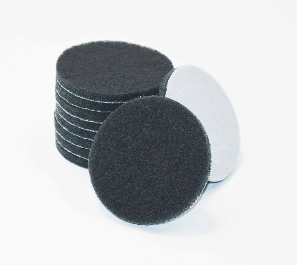 10pc Drill Brush Replacement Scour Pads Gray 4″ Round for Power Scrubber Driver