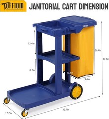 Heavy Duty Storage Cart with 500 Lbs Weight Capacity for Industrial & Commercial
