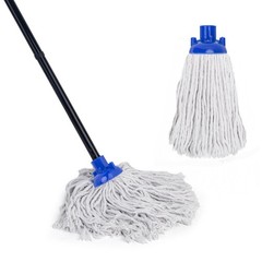 KeFanta Mop for Floor Cleaning,2 Pcs Cotton String Wet Mops Small, Blue