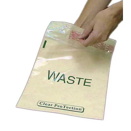Biohazard Bags, 0.5 Gal., White, Pk100, Mbwb142325