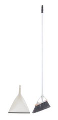 Superio Angle Broom with Clip-On Dustpan Set Angle Shape to Reach Narrow Spaces.