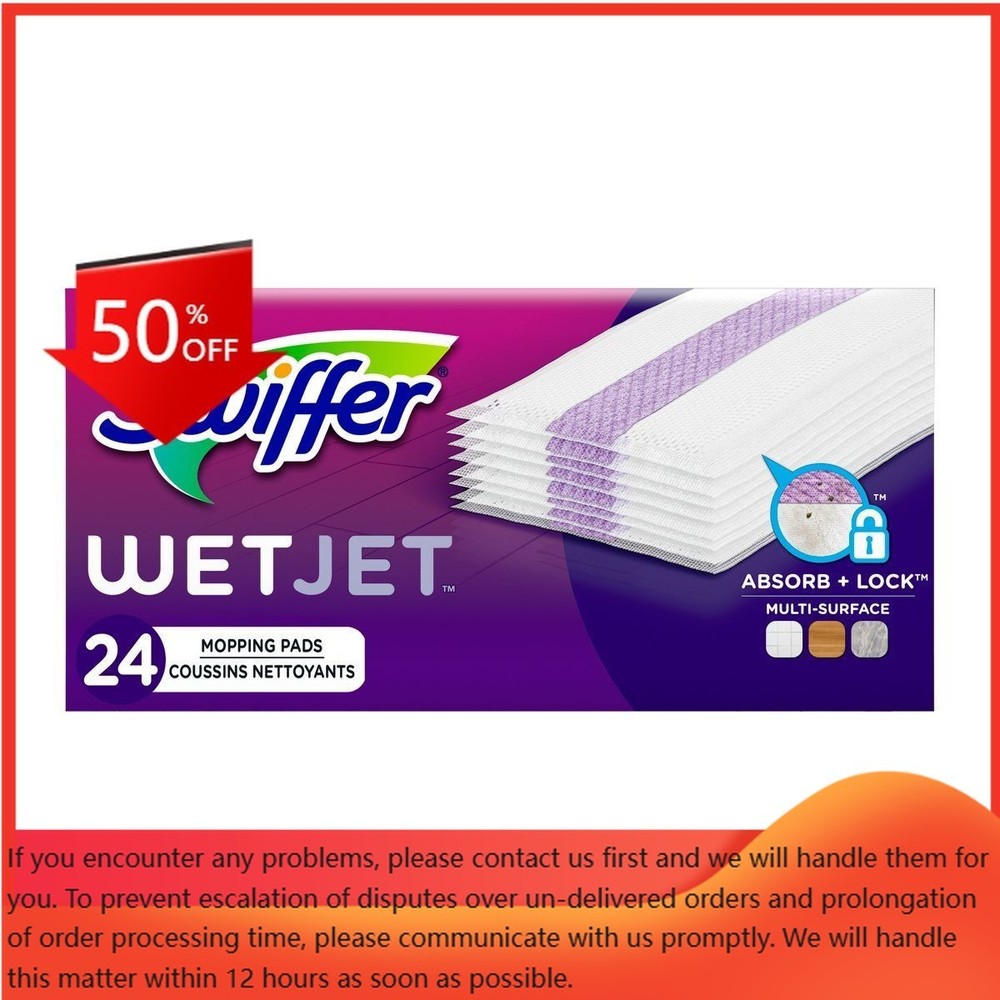 Swiffer WetJet Multi-Surface Floor Cleaner Spray Moping Pads Refill – 24ct
