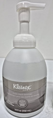 Kleenex 45827 18 oz Pump Bottle Alcohol-Free Foam Hand Sanitizer Lot of 4