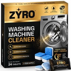 Washing Machine Cleaner Tablets | 24 Pack | Ultra Deep 1 Count (Pack of 24)