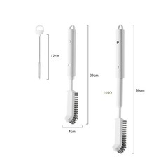 Sink Drain Crevice Brush Versatile 2-in-1 Precise Cleaning Tool Multi-Purpose