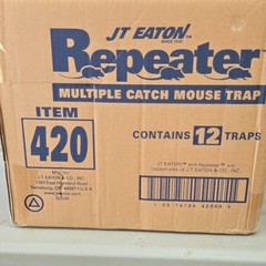 JT Eaton Repeater Multiple Catch Mouse Trap 420 Indoor for Mice Case of 12