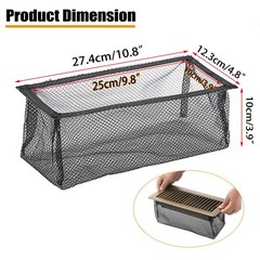 Sumnacon Floor Register Cover Trap 8 Pack Vent Traps for Home Black