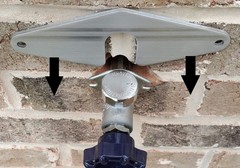 The Hose Bib Buddy – Finest Spigot Mounting Plate | 1 Pack, Finished Aluminum