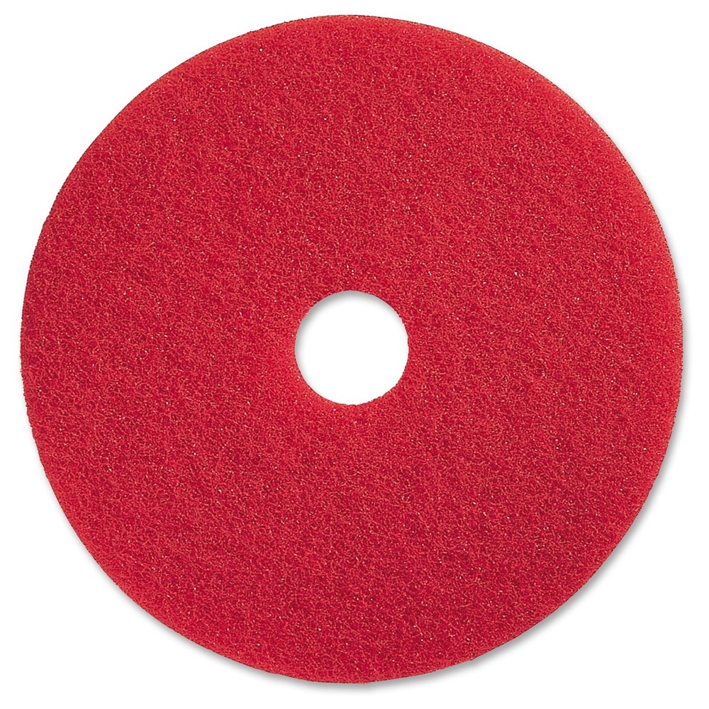 Genuine Joe 20″ Red Buffing Floor Pad – 5/carton – Fiber – Red (gjo-90420)