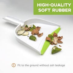 Broom Dustpan Brush Small Dust pan: and 1pcs, Light Green