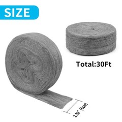 30Ft Steel Wool Roll Hole Filler Control Gap Filter Keep Animals Away From Holes