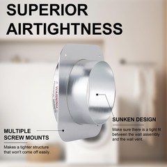 Magnetic Dryer Vent Coupling DV180 Hose Connector Clear