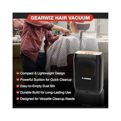 Electric Floor Sweeper, Powerful Suction, Cleans Hair & Dust Effortlessly