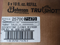 SC Johnson TruShot Restroom Disinfectant Cleaner 71470, 10 Oz., Case of 6