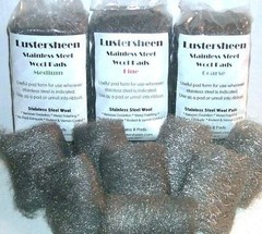 Lustersheen Stainless Steel Hand Pads ~ Fine