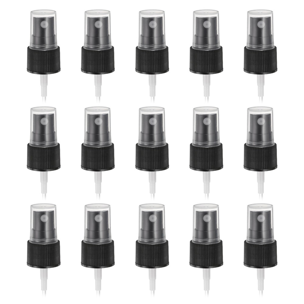 50 Pcs Black Spray Top, 20/410 Fine Mist Sprayer Reusable Replacement Top