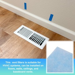 4 Pcs Air Vent Filters (10″x4″x0.6″) -Floor Vent Filters, Blue White