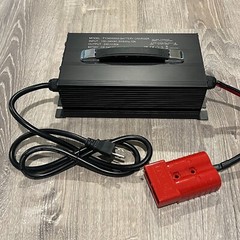 24V 50 Amp Pallet Jack/Lift Battery Charger w/ Red SB 350A Heavy Duty Connector